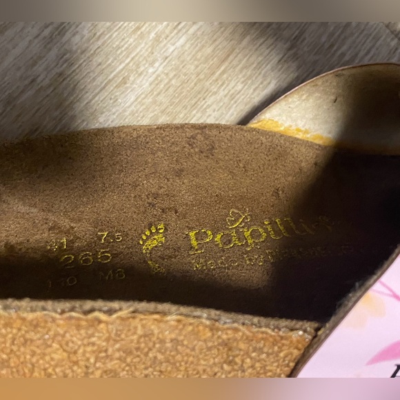PAPILLIO BY BIRKENSTOCK PINK FLORAL SLIDES SIZE 10 (41) - Picture 7 of 9